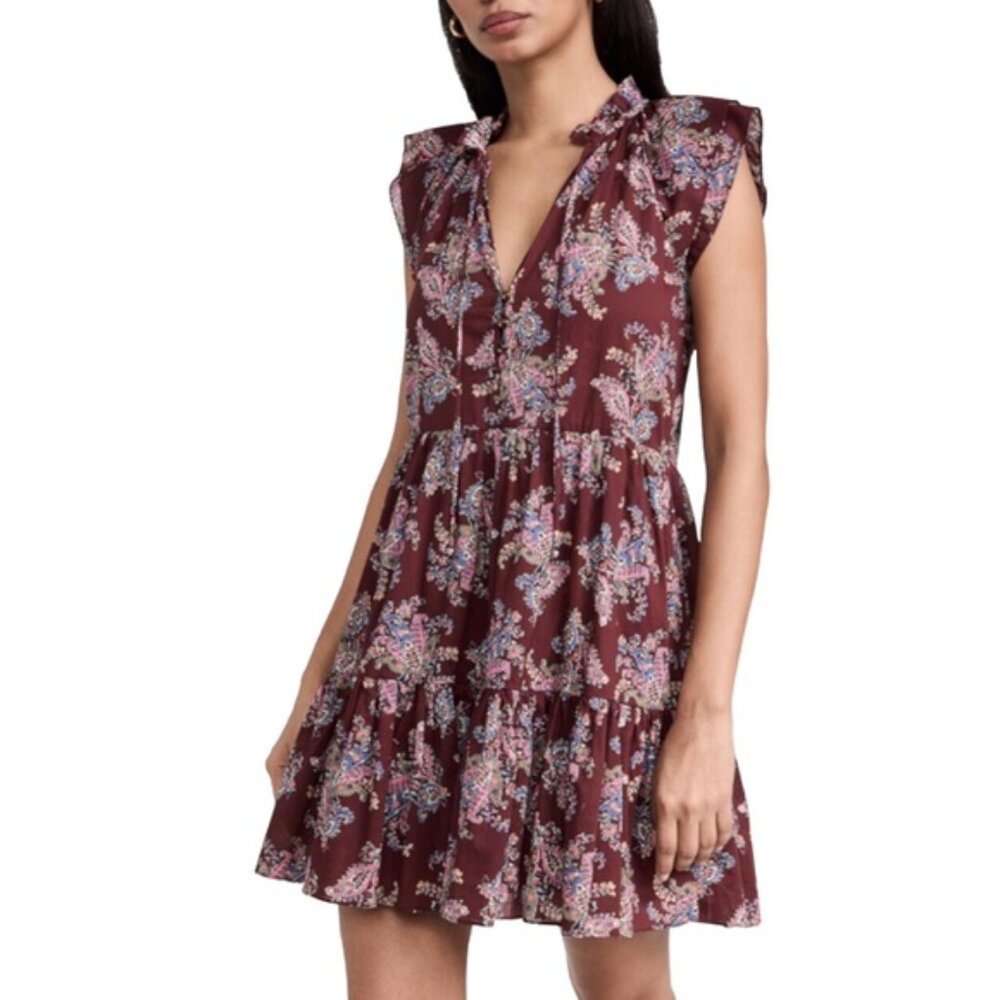 Veronica Beard Burgundy Zee Dress, Size 12
